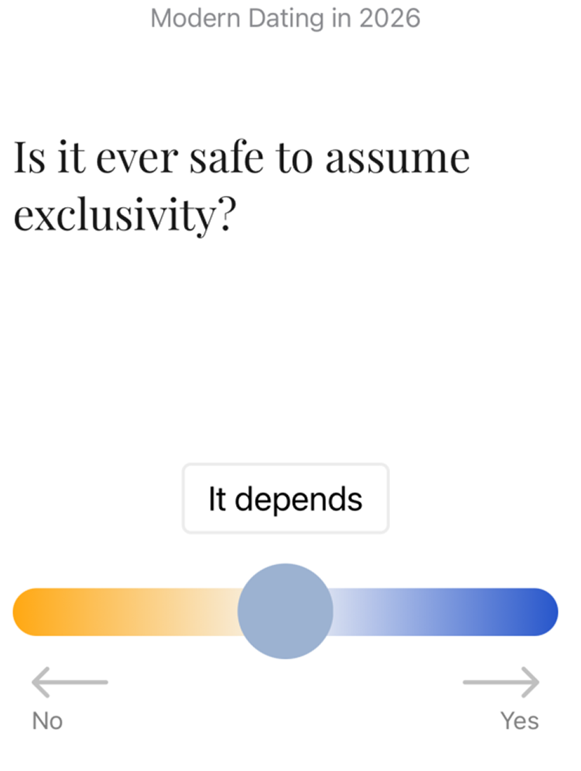 Exclusive slider screen