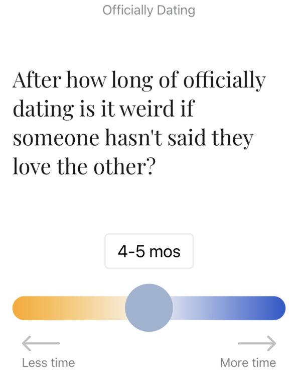 Office dating slider screen